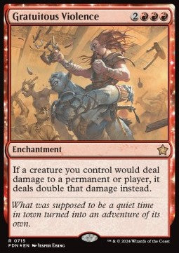 Gratuitous Violence - Magic: The Gathering Foundations: Starter Collection (Rare) [SFDN-715] - JotaCards - Tu Tienda de TCG