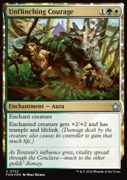 Unflinching Courage - Magic: The Gathering Foundations: Starter Collection (Uncommon) [SFDN-722] - JotaCards - Tu Tienda de TCG