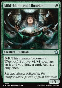 Mild-Mannered Librarian - Magic: The Gathering Foundations (Uncommon) [FDN-228] - JotaCards - Tu Tienda de TCG