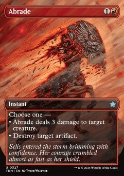 Abrade - Magic: The Gathering Foundations: Extras (Uncommon) [XFDN-327] - JotaCards - Tu Tienda de TCG