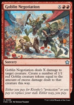 Goblin Negotiation - Magic: The Gathering Foundations (Uncommon) [FDN-88] - JotaCards - Tu Tienda de TCG