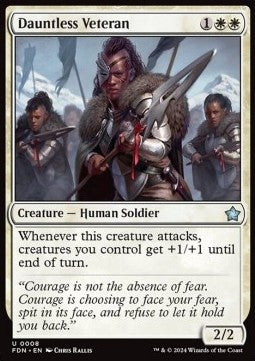 Dauntless Veteran - Magic: The Gathering Foundations (Uncommon) [FDN-8] - JotaCards - Tu Tienda de TCG