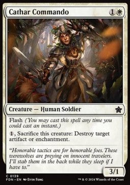 Cathar Commando - Magic: The Gathering Foundations (Common) [FDN-139] - JotaCards - Tu Tienda de TCG