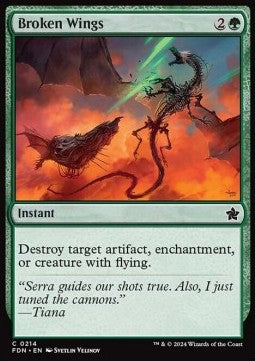 Broken Wings - Magic: The Gathering Foundations (Common) [FDN-214] - JotaCards - Tu Tienda de TCG