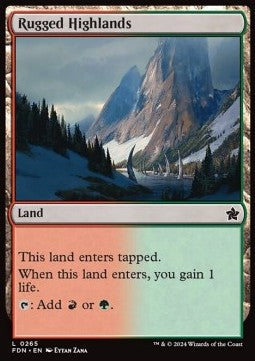 Rugged Highlands - Magic: The Gathering Foundations (Common) [FDN-265] - JotaCards - Tu Tienda de TCG