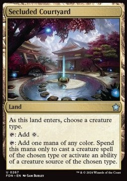 Secluded Courtyard - Magic: The Gathering Foundations (Uncommon) [FDN-267] - JotaCards - Tu Tienda de TCG