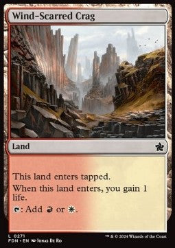 Wind-Scarred Crag - Magic: The Gathering Foundations (Common) [FDN-271] - JotaCards - Tu Tienda de TCG