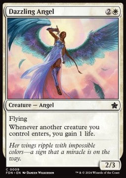 Dazzling Angel - Magic: The Gathering Foundations (Common) [FDN-9] - JotaCards - Tu Tienda de TCG