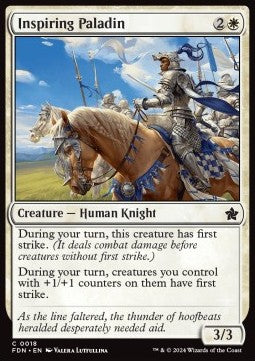 Inspiring Paladin - Magic: The Gathering Foundations (Common) [FDN-18] - JotaCards - Tu Tienda de TCG