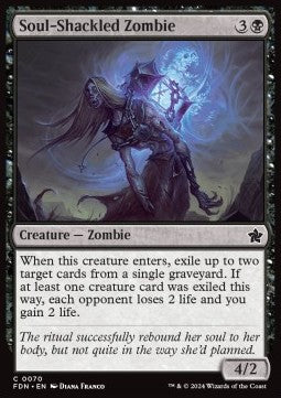 Soul-Shackled Zombie - Magic: The Gathering Foundations (Common) [FDN-70] - JotaCards - Tu Tienda de TCG