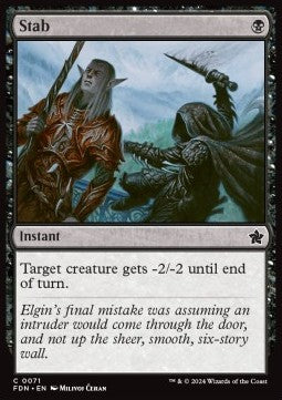 Stab - Magic: The Gathering Foundations (Common) [FDN-71] - JotaCards - Tu Tienda de TCG