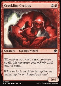 Crackling Cyclops - Magic: The Gathering Foundations (Common) [FDN-83] - JotaCards - Tu Tienda de TCG