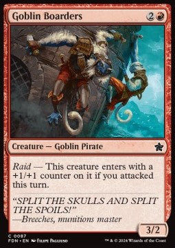 Goblin Boarders - Magic: The Gathering Foundations (Common) [FDN-87] - JotaCards - Tu Tienda de TCG