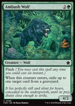 Ambush Wolf - Magic: The Gathering Foundations (Common) [FDN-98] - JotaCards - Tu Tienda de TCG