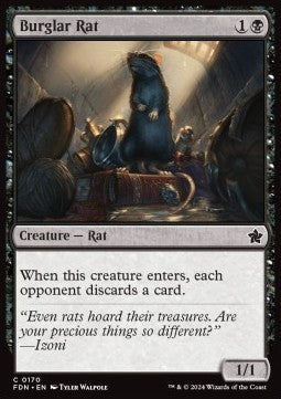 Burglar Rat - Magic: The Gathering Foundations (Common) [FDN-170] - JotaCards - Tu Tienda de TCG