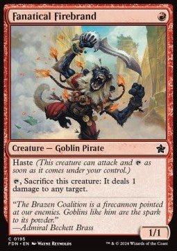 Fanatical Firebrand - Magic: The Gathering Foundations (Common) [FDN-195] - JotaCards - Tu Tienda de TCG