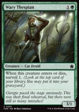 Wary Thespian - Magic: The Gathering Foundations (Common) [FDN-235] - JotaCards - Tu Tienda de TCG