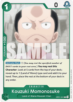 Kouzuki Momonosuke (OP01-041) (V.1) - The Best (Rare) [PRB01-OP01-041] - JotaCards - Tu Tienda de TCG