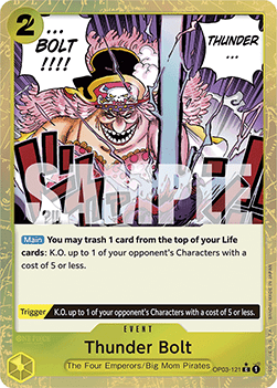 Thunder Bolt (OP03-121) (V.3) - The Best (Common) [PRB01-OP03-121] - JotaCards - Tu Tienda de TCG