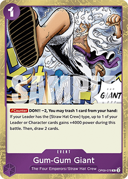 Gum-Gum Giant (OP09-078) - Emperors in the New World (Rare) [OP09-078] - JotaCards - Tu Tienda de TCG