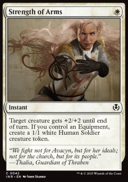 Strength of Arms - Innistrad Remastered (Common) [INR-42] - JotaCards - Tu Tienda de TCG