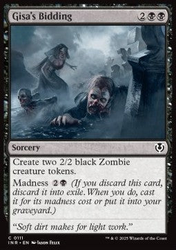 Gisa's Bidding - Innistrad Remastered (Common) [INR-111] - JotaCards - Tu Tienda de TCG