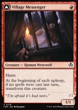 Village Messenger / Moonrise Intruder - Innistrad Remastered (Common) [INR-179] - JotaCards - Tu Tienda de TCG
