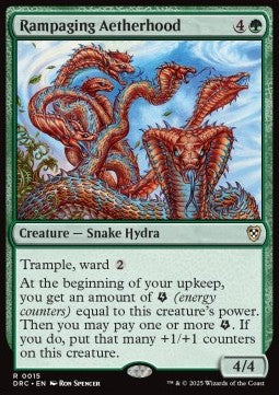 Rampaging Aetherhood - Commander: Aetherdrift (Rare) [DRC-15] - JotaCards - Tu Tienda de TCG