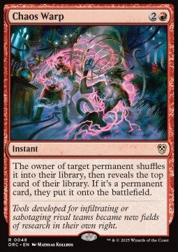 Chaos Warp - Commander: Aetherdrift (Rare) [DRC-48] - JotaCards - Tu Tienda de TCG