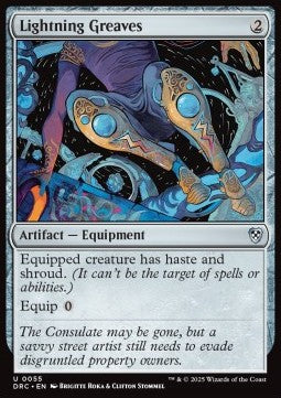 Lightning Greaves - Commander: Aetherdrift (Uncommon) [DRC-55] - JotaCards - Tu Tienda de TCG