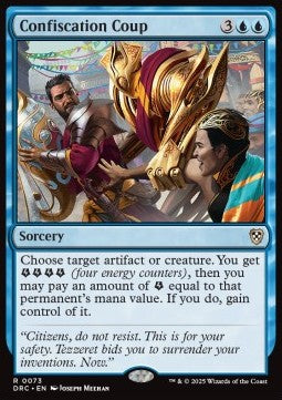 Confiscation Coup - Commander: Aetherdrift (Rare) [DRC-73] - JotaCards - Tu Tienda de TCG