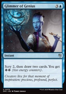 Glimmer of Genius - Commander: Aetherdrift (Uncommon) [DRC-78] - JotaCards - Tu Tienda de TCG