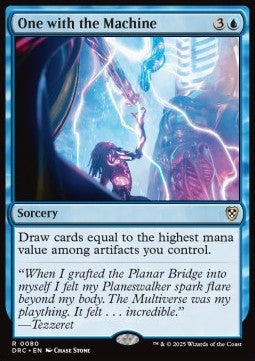 One with the Machine - Commander: Aetherdrift (Rare) [DRC-80] - JotaCards - Tu Tienda de TCG