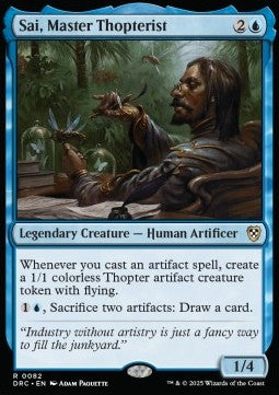 Sai, Master Thopterist - Commander: Aetherdrift (Rare) [DRC-82] - JotaCards - Tu Tienda de TCG