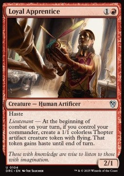 Loyal Apprentice - Commander: Aetherdrift (Uncommon) [DRC-104] - JotaCards - Tu Tienda de TCG