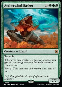 Aetherwind Basker - Commander: Aetherdrift (Mythic) [DRC-107] - JotaCards - Tu Tienda de TCG