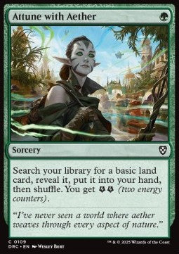 Attune with Aether - Commander: Aetherdrift (Common) [DRC-109] - JotaCards - Tu Tienda de TCG