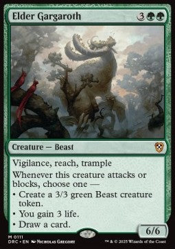 Elder Gargaroth - Commander: Aetherdrift (Mythic) [DRC-111] - JotaCards - Tu Tienda de TCG