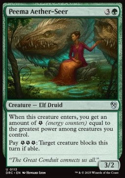 Peema Aether-Seer - Commander: Aetherdrift (Uncommon) [DRC-113] - JotaCards - Tu Tienda de TCG