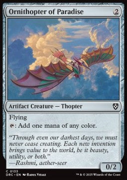 Ornithopter of Paradise - Commander: Aetherdrift (Common) [DRC-133] - JotaCards - Tu Tienda de TCG