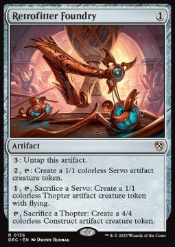 Retrofitter Foundry - Commander: Aetherdrift (Rare) [DRC-136] - JotaCards - Tu Tienda de TCG