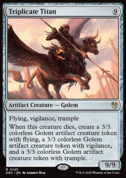 Triplicate Titan - Commander: Aetherdrift (Rare) [DRC-143] - JotaCards - Tu Tienda de TCG