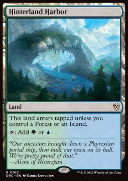 Hinterland Harbor - Commander: Aetherdrift (Rare) [DRC-160] - JotaCards - Tu Tienda de TCG