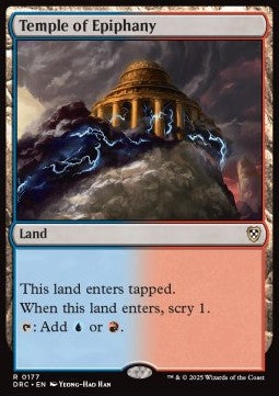 Temple of Epiphany - Commander: Aetherdrift (Rare) [DRC-177] - JotaCards - Tu Tienda de TCG