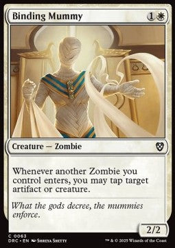 Binding Mummy - Commander: Aetherdrift (Common) [DRC-63] - JotaCards - Tu Tienda de TCG
