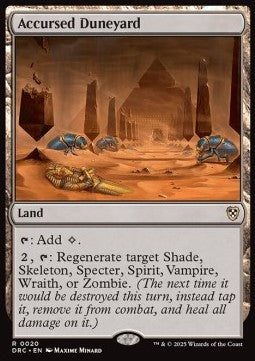 Accursed Duneyard - Commander: Aetherdrift (Rare) [DRC-20] - JotaCards - Tu Tienda de TCG