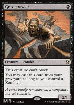 Gravecrawler - Commander: Aetherdrift (Rare) [DRC-43] - JotaCards - Tu Tienda de TCG