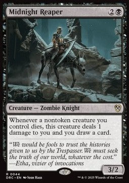 Midnight Reaper - Commander: Aetherdrift (Rare) [DRC-44] - JotaCards - Tu Tienda de TCG