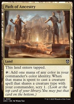Path of Ancestry (V.1) - Commander: Aetherdrift (Common) [DRC-61] - JotaCards - Tu Tienda de TCG