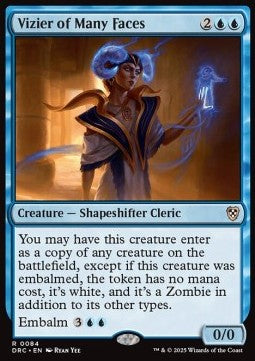 Vizier of Many Faces - Commander: Aetherdrift (Rare) [DRC-84] - JotaCards - Tu Tienda de TCG